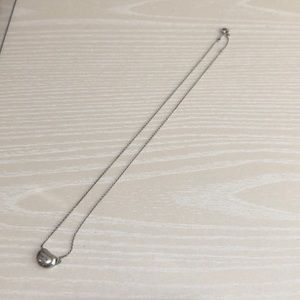 Tiffany Elsa Peretti Bean Pendant Necklace